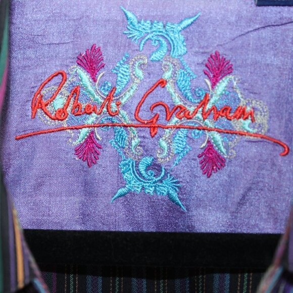 Robert Graham Multi Color Vertical Stripe Size XL - Picture 4 of 5